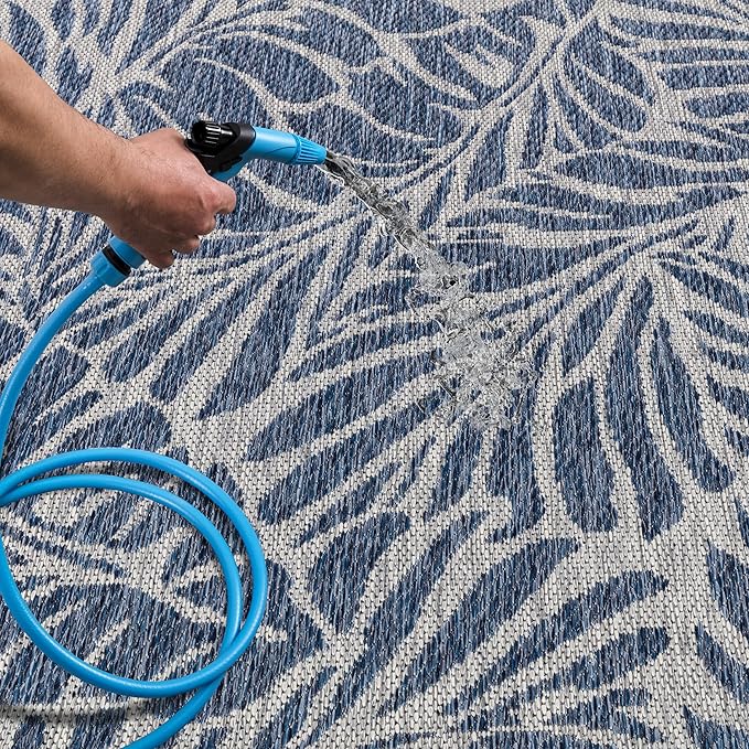 Keen Home Design Terrace Outdoor Area Rug - 9x12 Washable Indoor/Outdoor Rug for Patio, Kitchen, Balcony, Beach, Garden, Deck and Porch, Size: 8'10"x12'