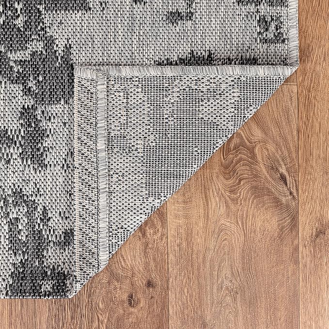Keen Home Design Terrace Outdoor Area Rug - 4x6 Washable Indoor/Outdoor Rug for Patio, Kitchen, Balcony, Beach, Garden, Deck and Porch, Size: 3'10"x5'7"
