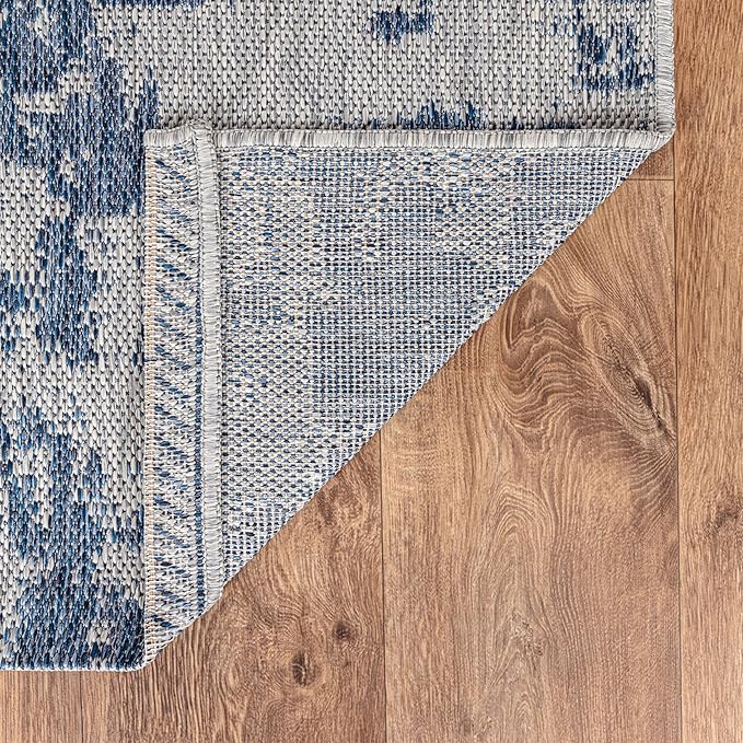 Keen Home Design Terrace Outdoor Area Rug - 8x10 Washable Indoor/Outdoor Rug for Patio, Kitchen, Balcony, Beach, Garden, Deck and Porch, Size: 7'7"x10'
