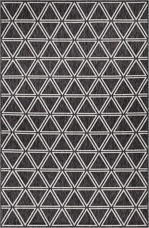 Keen Home Design Outdoor Rug - 8x10 Washable Indoor/Outdoor Rug for Patio, Balcony, Kitchen, Garden, Beach, Deck and Porch. Size: 7'9" x 10'2"