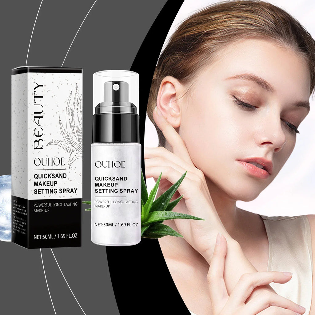 Face Loose Powder Quicksand Setting Spray Freshing Foundation Matte Oil Control Lasting Waterproof Makeup Facial Setting Powder