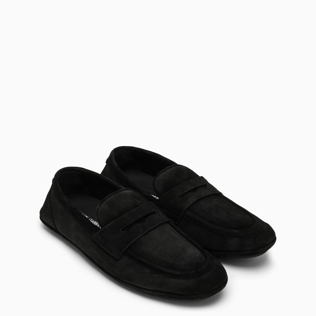 Dolce&Gabbana Black Suede Loafer