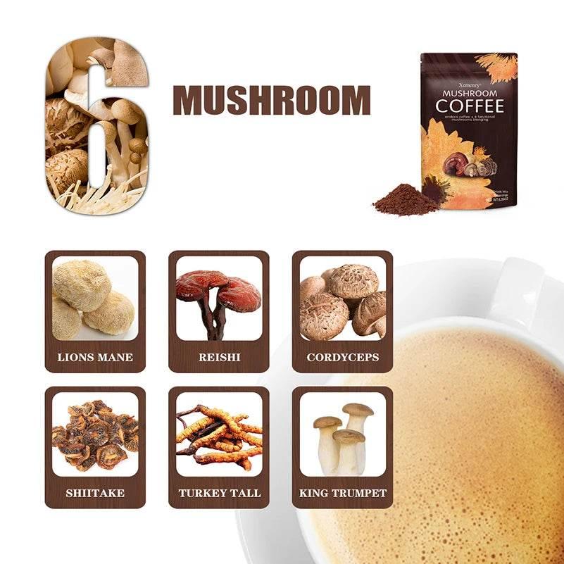 Organic Mushroom Coffee - Supports Immune, Focus, Concentration, Stress, Digestion & Energy