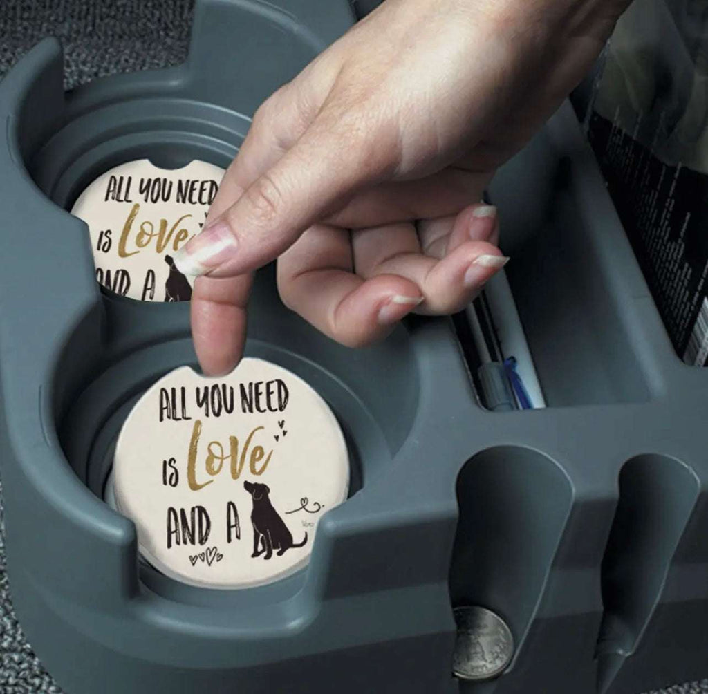 🚗✨ Stone Car Coaster – Absorbent Cup Holder Coaster Made in the USA
