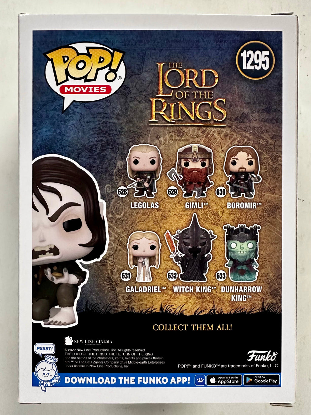 Andy Serkis Signed Smeagol Lord Of The Rings 2022 Funko Pop! #1295 With JSA COA