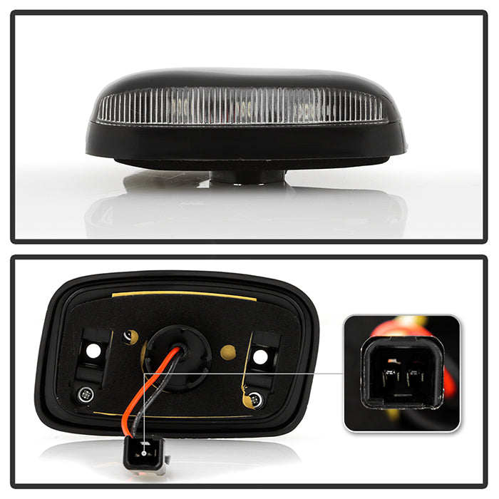 SPYDER Xtune Chevy Silverado 07-13 Amber LED Cab Roof Lights Clear ACC-LED-CS07-CR-C 9924606