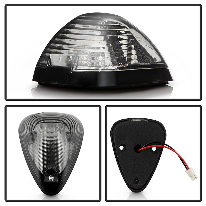 SPYDER xTune Ford SuperDuty F250-F250 99-15 Amber LED Cab Roof lights - Smoke ACC-LED-FDSD99-CR-SM 9924590