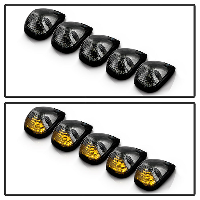SPYDER xTune Ford SuperDuty F250-F250 99-15 Amber LED Cab Roof lights - Smoke ACC-LED-FDSD99-CR-SM 9924590