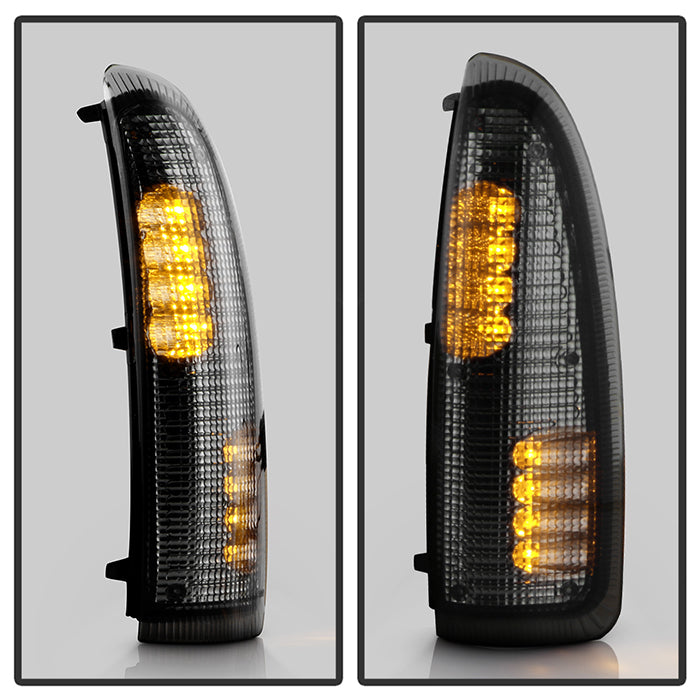 SPYDER xTune Ford Superduty F250-F650 03-07 Amber LED Mirror Signal Lens - Smoke ACC-LED-FDSD99-MR-SM 9924729