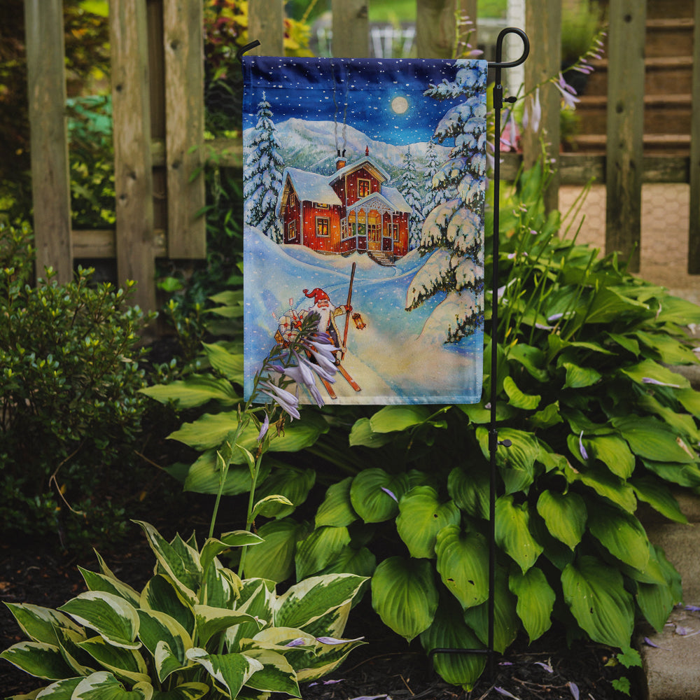 Christmas Gnome Headed out Garden Flag Mailbox Decorative Yard Banner Outside Patio Artwork for Flower Beds, Garden Size, Multicolor