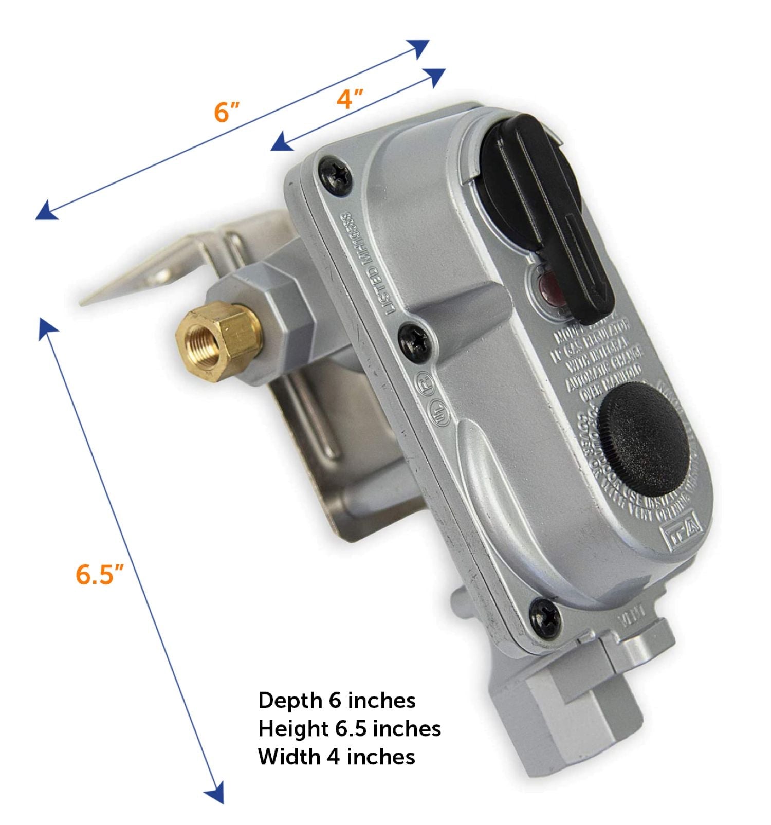 Flame King Auto Regulator with Pls Cover & Long Mount Bracket