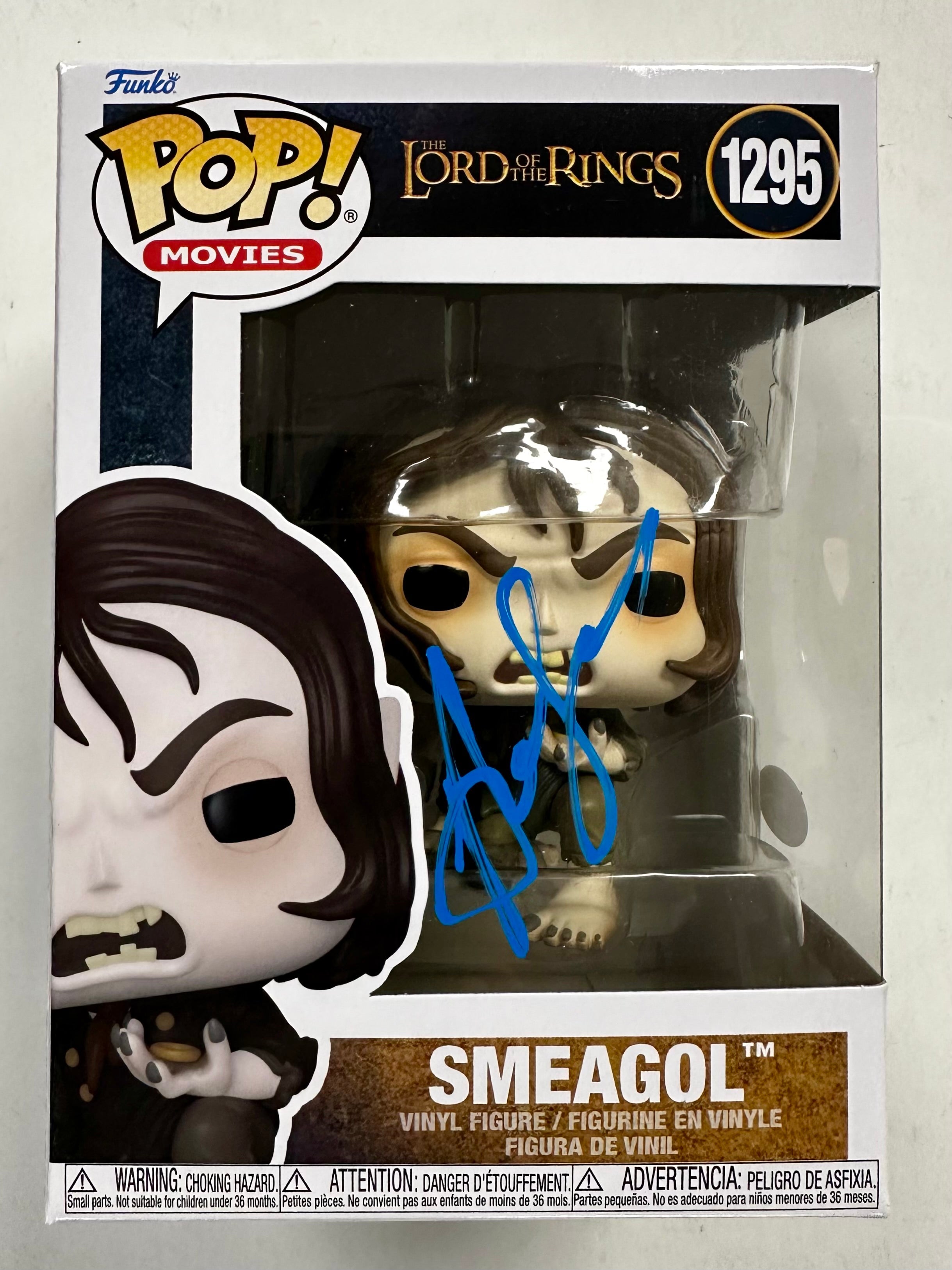 Andy Serkis Signed Smeagol Lord Of The Rings 2022 Funko Pop! #1295 With JSA COA