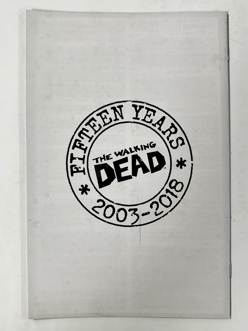 The Walking Dead #19 B&W Michonne 15th Anniversary Image Comics 2018 Campbell B