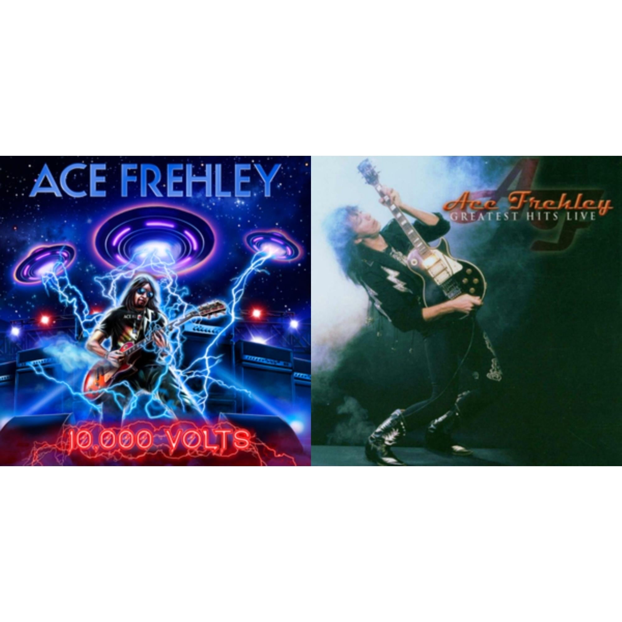 Ace Frehley - Greatest Hits Live & 10,000 Volts (Edge Only Splatter/Metal Gym Locker/Red Splatter LP Vinyl)