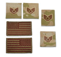 U.S. Air Force Senior Airman Rank and Reverse OCP Spice Brown Flag Bundle