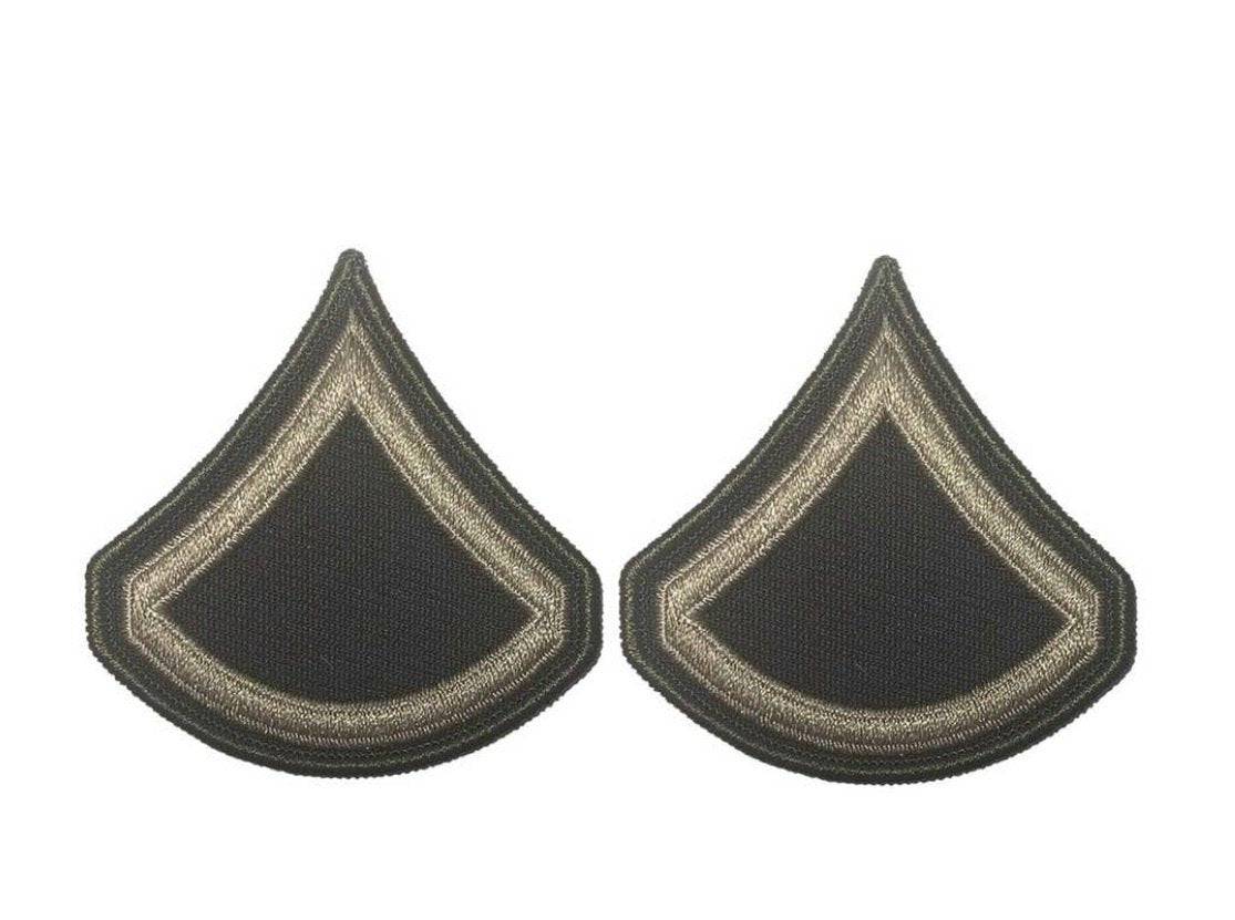 U.S. Army AGSU E-3 Private 1st Class Chevron Sew-on Rank (Female)