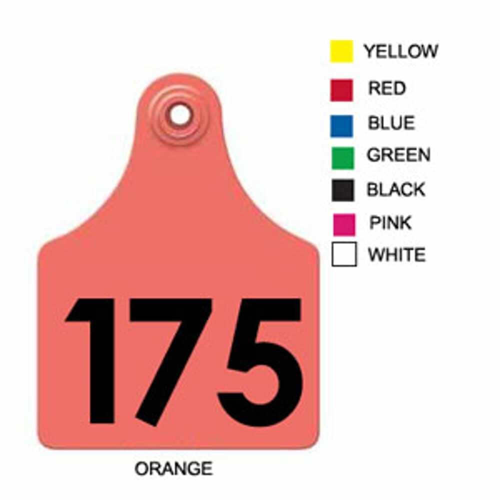 51-75 ORANGE Allflex: Maxi Fem/Sm Male