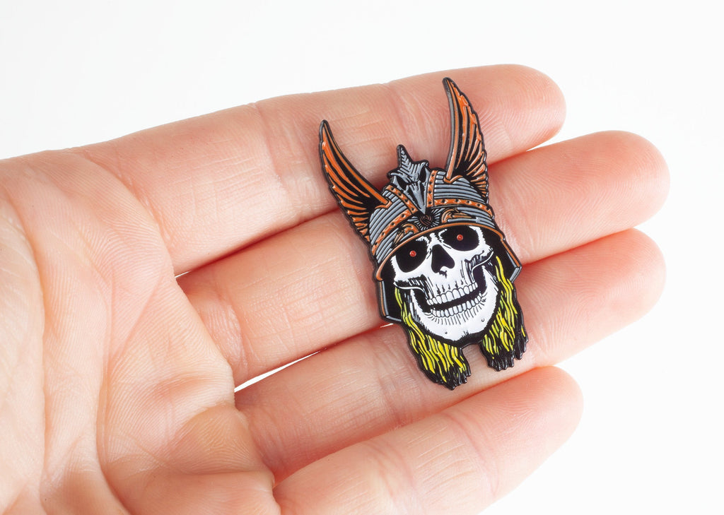 Powell Peralta Andy Anderson Skull Lapel Pin