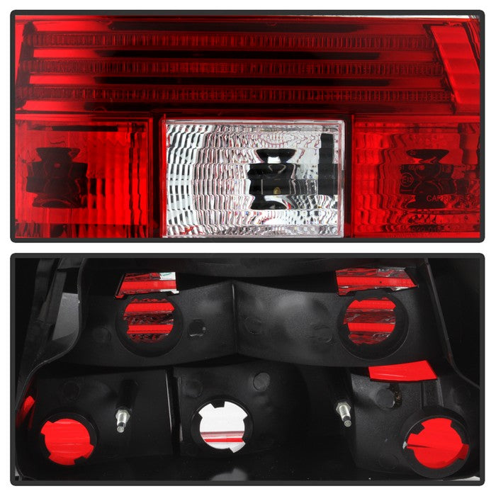 SPYDER Xtune Bmw E39 5-Series 97-00 Tail Light Red Clear ALT-CI-BE3997-RC 5020574