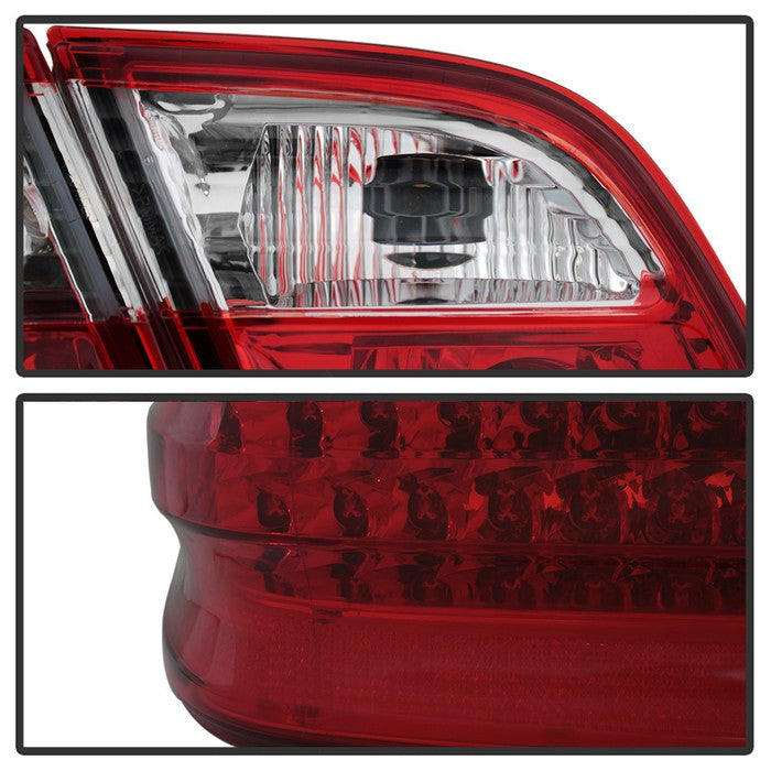SPYDER Xtune Mercedes Benz W210 E-Class 96-02 LED Tail Lights Red Clear ALT-CL-MBW210-LED-RC 5020642