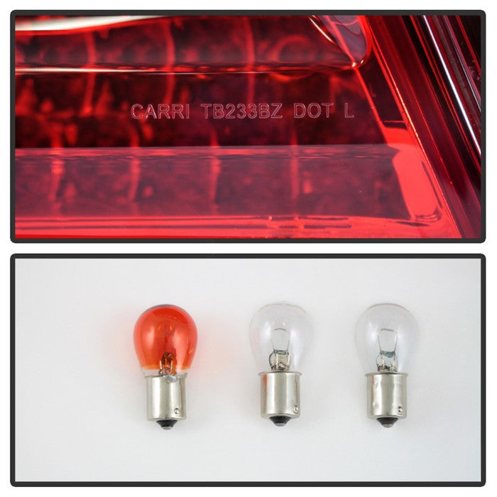 SPYDER Xtune Mercedes Benz W210 E-Class 96-02 LED Tail Lights Red Clear ALT-CL-MBW210-LED-RC 5020642