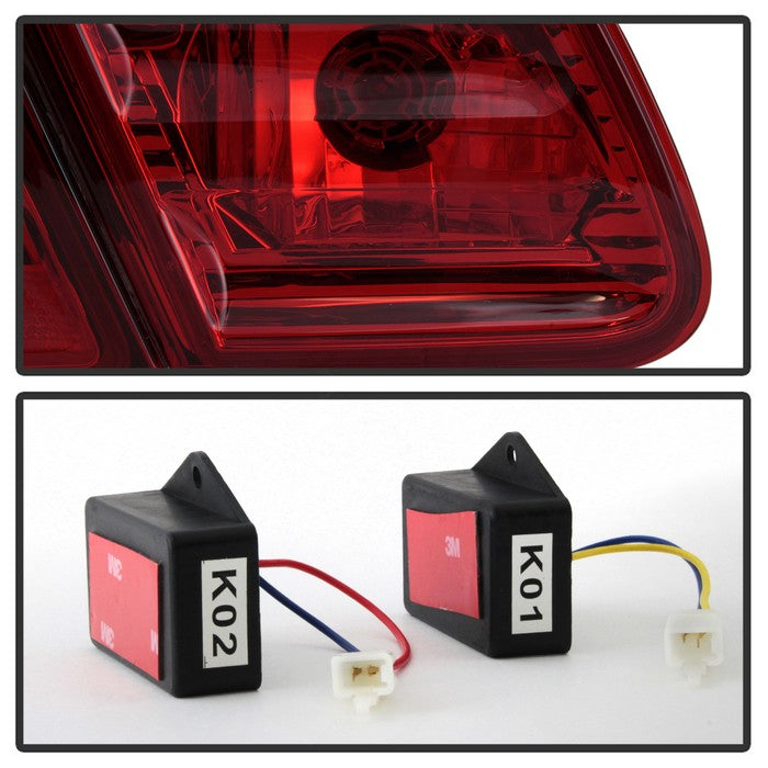 SPYDER Xtune Mercedes Benz W210 E-Class 96-02 LED Tail Lights Red Smoke ALT-CL-MBW210-LED-RSM 5020659