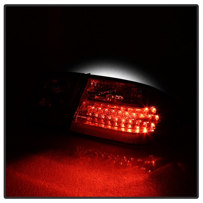 SPYDER Xtune Mercedes Benz W210 E-Class 96-02 LED Tail Lights Red Smoke ALT-CL-MBW210-LED-RSM 5020659