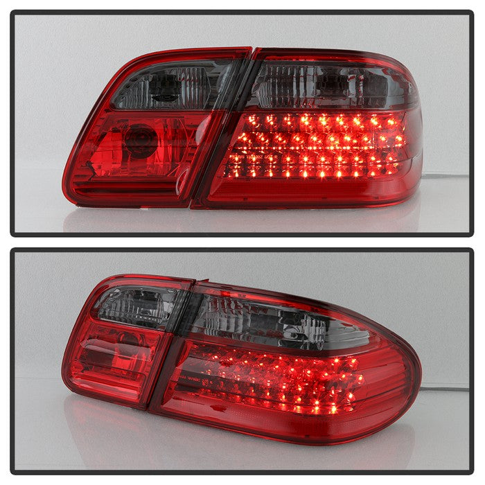 SPYDER Xtune Mercedes Benz W210 E-Class 96-02 LED Tail Lights Red Smoke ALT-CL-MBW210-LED-RSM 5020659