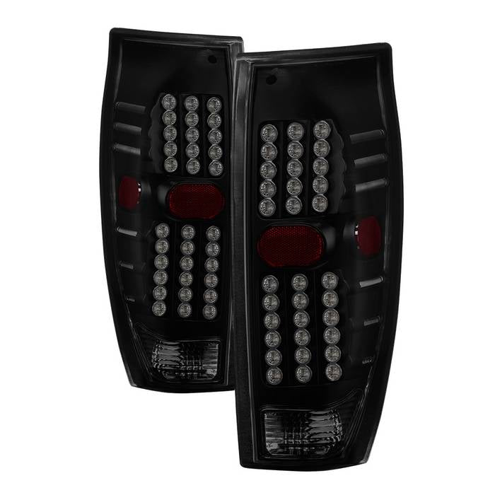 SPYDER xTune 02-06 Chevrolet Avalanche LED Tail Lights - Black Smoke (ALT-JH-CAV02-LED-BSM) 9036842