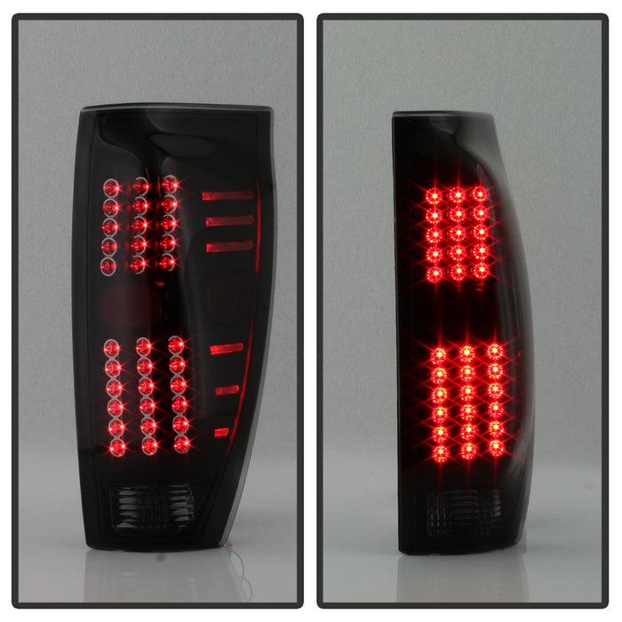 SPYDER xTune 02-06 Chevrolet Avalanche LED Tail Lights - Black Smoke (ALT-JH-CAV02-LED-BSM) 9036842