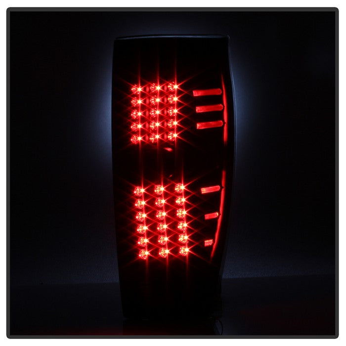 SPYDER xTune 02-06 Chevrolet Avalanche LED Tail Lights - Black Smoke (ALT-JH-CAV02-LED-BSM) 9036842