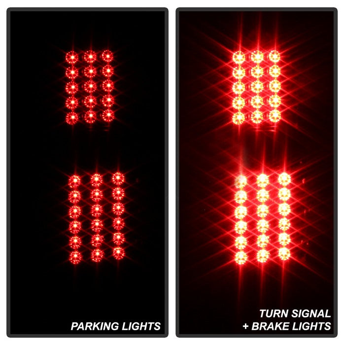 SPYDER xTune 02-06 Chevrolet Avalanche LED Tail Lights - Black Smoke (ALT-JH-CAV02-LED-BSM) 9036842