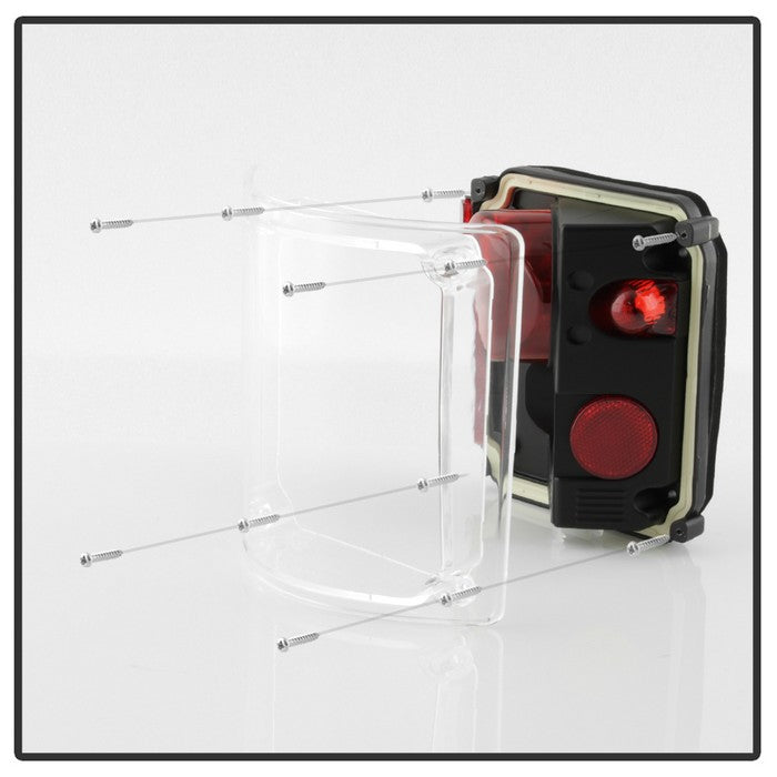 SPYDER xTune Chevy Suburban 73-91 Euro Style Tail Lights - Black ALT-JH-CCK73-BK 9036514