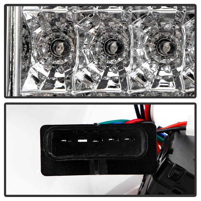 SPYDER Xtune Yukon Denali 99-00 LED Tail Lights Chrome ALT-JH-CCK88-LED-C 9022432