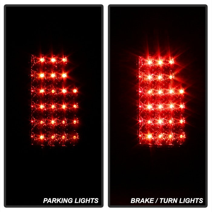 SPYDER Xtune Yukon Denali 99-00 LED Tail Lights w/ 3rd LED Brake Light Smoked ALT-JH-CCK88-LED-SET-SM 9032752