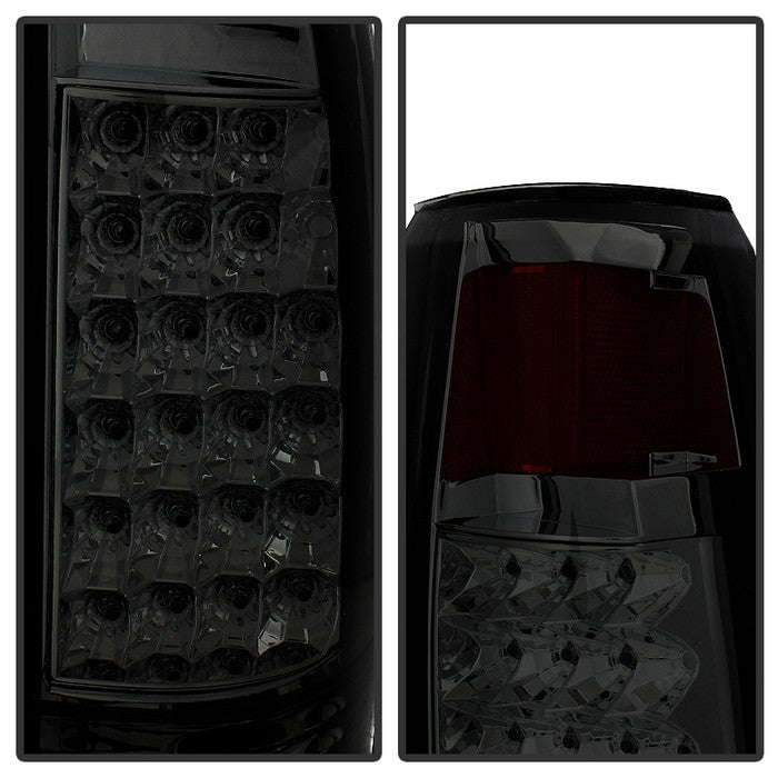 SPYDER Xtune Yukon Denali 99-00 LED Tail Lights w/ 3rd LED Brake Light Smoked ALT-JH-CCK88-LED-SET-SM 9032752