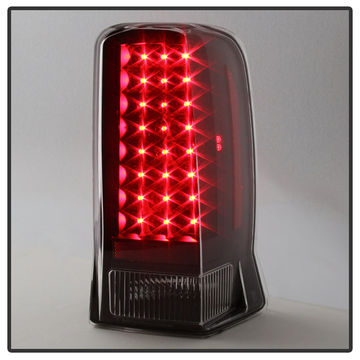 SPYDER Xtune Cadillac Escalade 02-06 ( Not Ext Models ) LED Tail Light Black ALT-JH-CE02-LED-BK 9028113