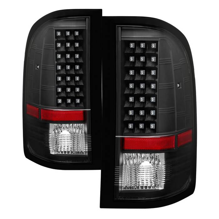 SPYDER Xtune Chevy Silverado 07-13 LED Tail Lights Black ALT-JH-CS07-LED-BK 5073716