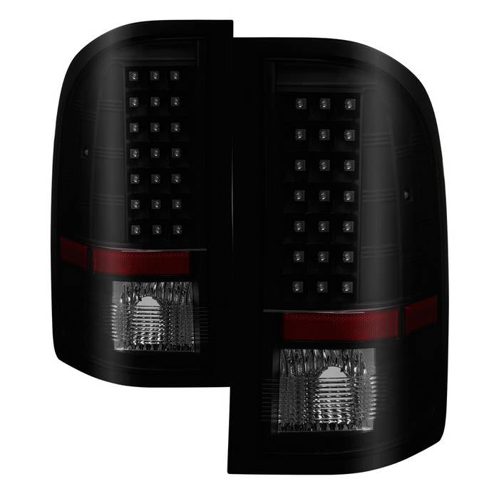 SPYDER Xtune Chevy Silverado 07-13 LED Tail Lights Black Smoke ALT-JH-CS07-LED-BKSM 5077493