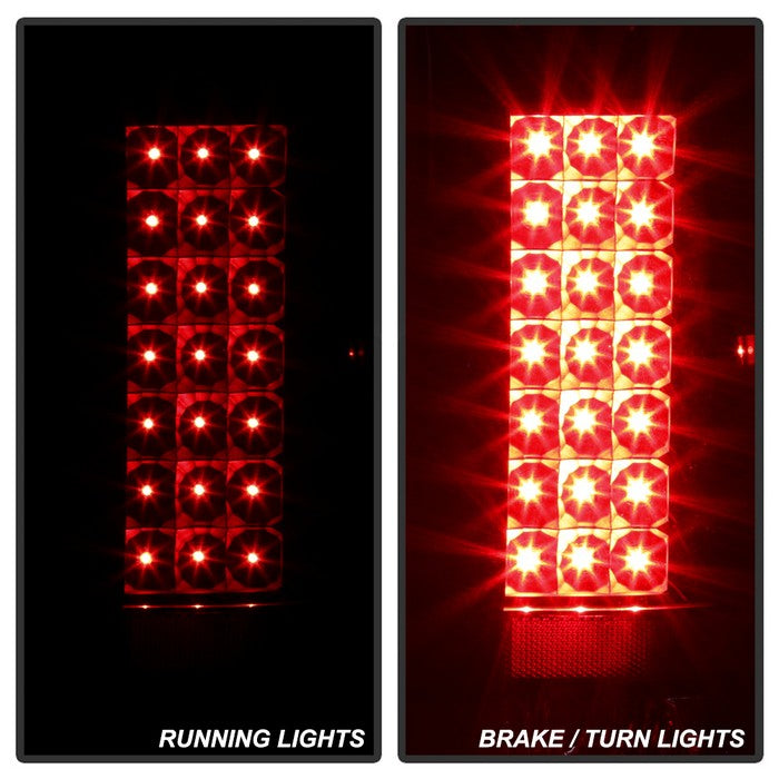 SPYDER Xtune Chevy Silverado 07-13 LED Tail Lights Black Smoke ALT-JH-CS07-LED-BKSM 5077493
