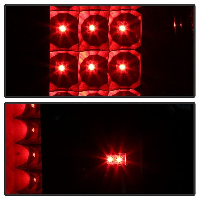SPYDER Xtune Chevy Silverado 07-13 LED Tail Lights Black ALT-JH-CS07-LED-BK 5073716