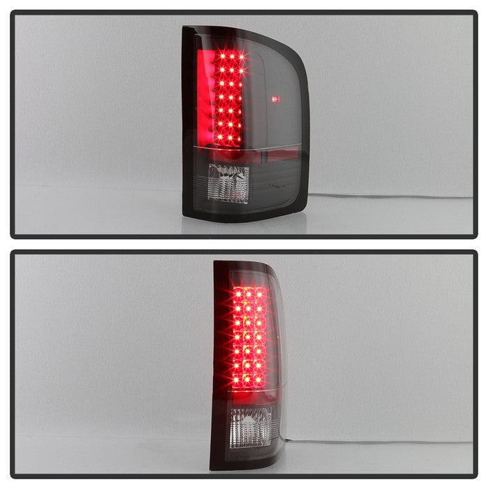 SPYDER Xtune Chevy Silverado 07-13 LED Tail Lights Black ALT-JH-CS07-LED-BK 5073716