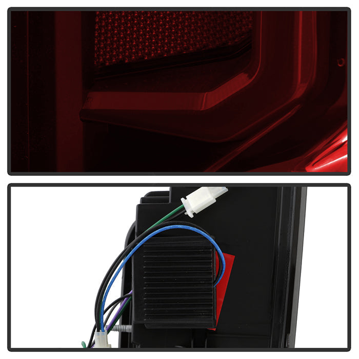 SPYDER 19-20 Chevy Silverado (For Factory Halogen Models) Light Bar LED Tail Light - Red Smoked 9050541