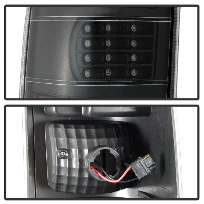 SPYDER xTune 99-02 Chevy Silverado 1500/2500 (w/o Stepside) LED Tail Lights - Black (ALT-JH-CSIL99-CS-BK) 9037610
