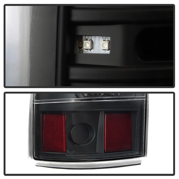 SPYDER xTune 99-02 Chevy Silverado 1500/2500 (w/o Stepside) LED Tail Lights - Black (ALT-JH-CSIL99-CS-BK) 9037610