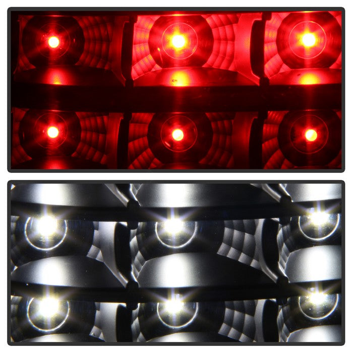 SPYDER xTune 99-02 Chevy Silverado 1500/2500 (w/o Stepside) LED Tail Lights - Black (ALT-JH-CSIL99-CS-BK) 9037610
