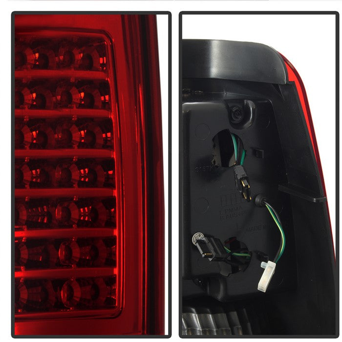 SPYDER xTune 99-02 Chevy Silverado 1500 (w/o Stepside) LED Tail Lights - Red Clear (ALT-JH-CSIL99-CS-RC) 9037627