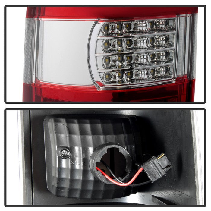 SPYDER xTune 99-02 Chevy Silverado 1500 (w/o Stepside) LED Tail Lights - Red Clear (ALT-JH-CSIL99-CS-RC) 9037627