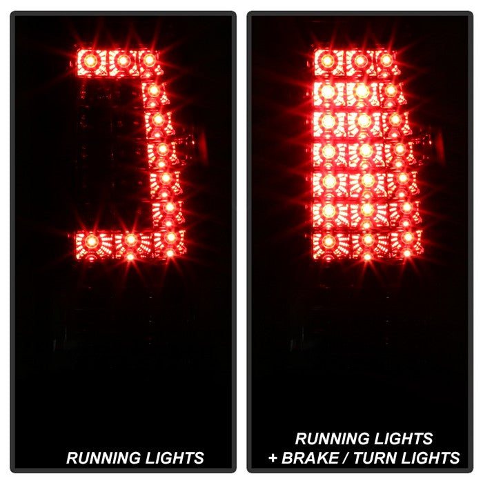 SPYDER xTune 99-02 Chevy Silverado 1500 (w/o Stepside) LED Tail Lights - Red Clear (ALT-JH-CSIL99-CS-RC) 9037627