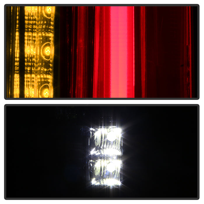 SPYDER xTune 07-14 Chevy Tahoe Suburban and 07-14 GMC Yukon Black LED Tail Lights ALT-ON-CSUB07-2IN1LED-BK 9039751
